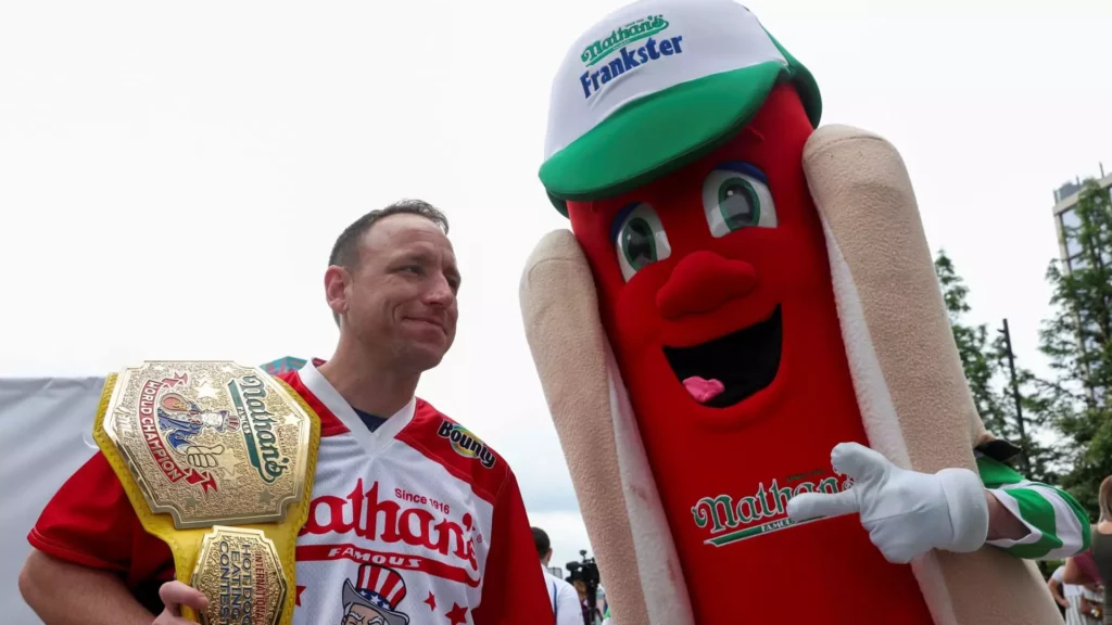 Chestnut Dropped from Nathan’s Famous Fourth of July Hot Dog Eating Contest